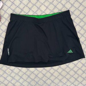 Adidas Black and green Tennis Skirt